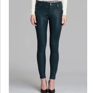 Ted Baker Dark Green Annna Coated Skinny Jean 32